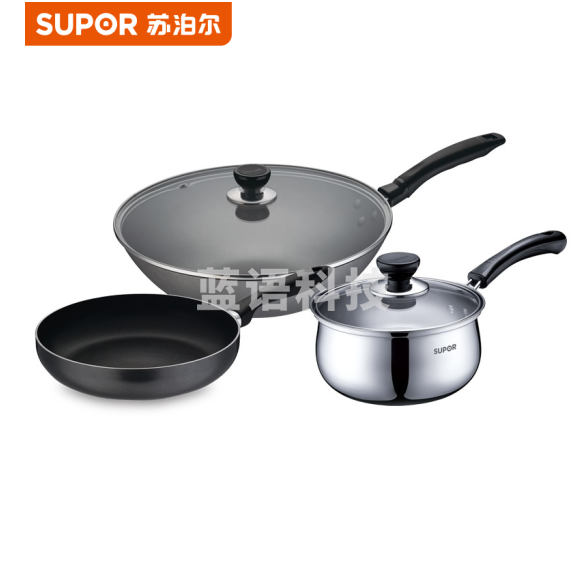 苏泊尔（SUPOR）VTP1602T 锅具套装三件套