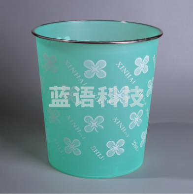 清洁垃圾桶  收纳桶废纸篓厕所客厅无盖垃圾桶多花纹