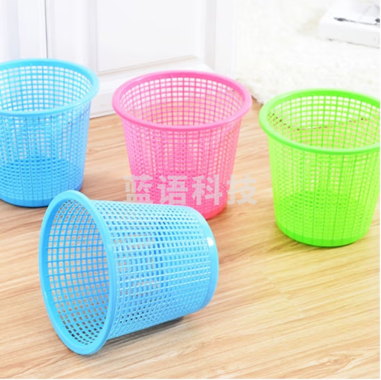 纸篓 带眼废纸篓  圆形塑料垃圾桶