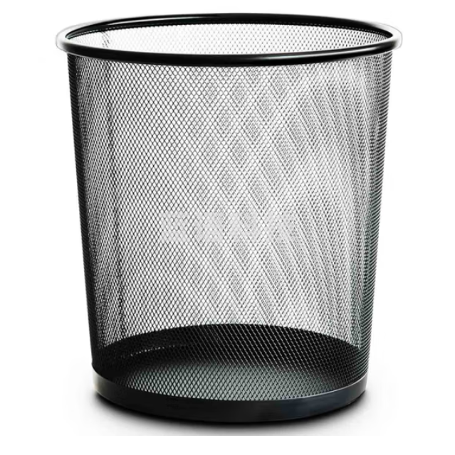 得力 9190 圆形纸篓266x218x280mm金属丝网喷塑工艺