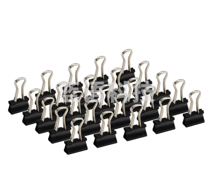 晨光Eplus黑色长尾夹19mm（盒装）ABS92730