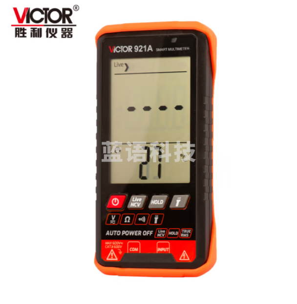 胜利仪器（VICTOR）VC921A 全智能数字大屏轻薄万用表高精度防烧万能表家用电工维修无需换挡