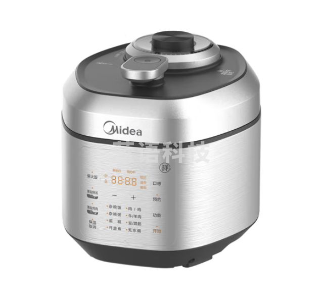 美的EYL5040 不锈钢内胆电压力锅 5L底盘加热多功能防溢