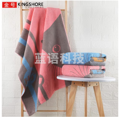 金号纯棉加厚浴巾 家用吸水洗澡巾 男女加厚大毛巾 140*72cm 500g 红色