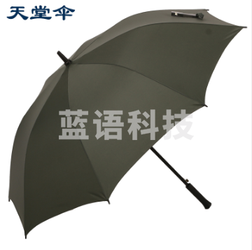 天堂伞长柄伞直杆伞天堂伞13024 男女式双人雨伞加固 苔绿