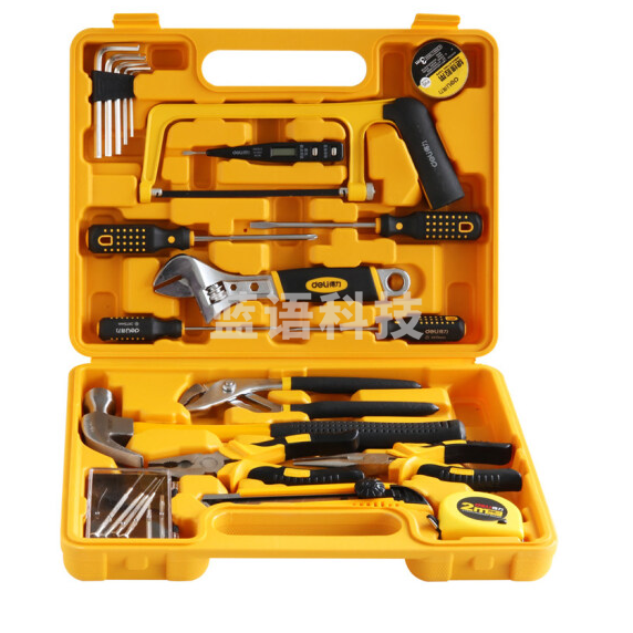 得力 五金套装 家用工具组合 25件套 3702