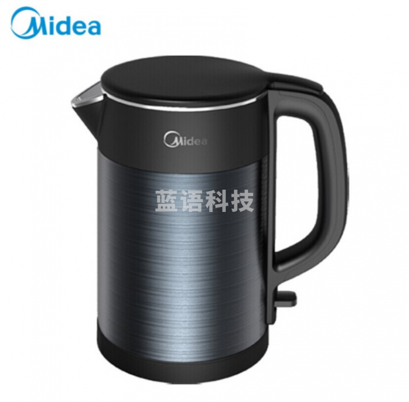 美的(Midea)家用便携烧水壶双层防烫电热水壶不锈钢无缝内胆电水壶电开水壶双钢保温 HJ1511a 支持一件代发
