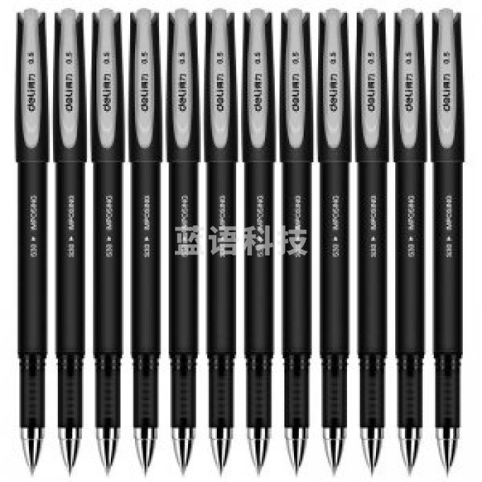 得力(deli)S30中性笔12只装