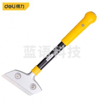 得力 DL4725 重型清洁铲刀尾部敲击头(黄)300mm