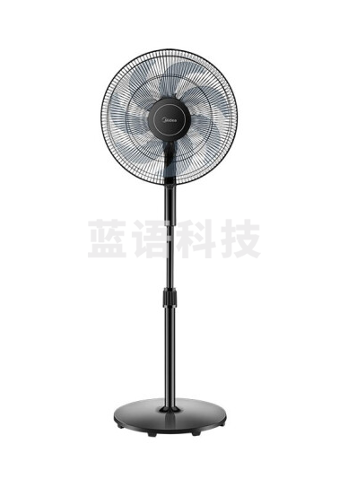 美的(Midea)电风扇家用七叶大风力摇头轻音低噪风扇客厅卧室学生宿舍机械式三档落地扇FSA40VC 黑色