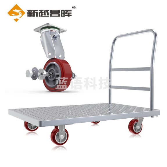 加重推车 花纹钢板车平板车 750*1180mm承重约1600斤