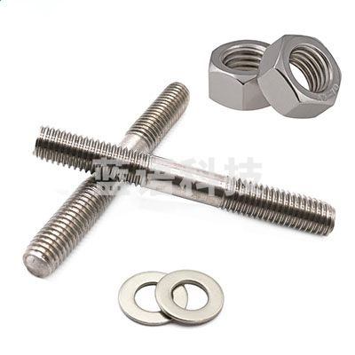 巨联（JULIAN）双头螺杆螺母弹垫垫圈套装  M8*100