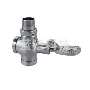 全铜冲洗脚踏脚踩四通大便阀  延时冲水阀