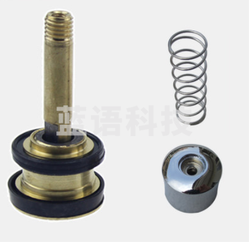 冲洗阀配件 冲水阀芯 压帽手柄弹簧手压杆 蹲便器大便冲洗阀芯