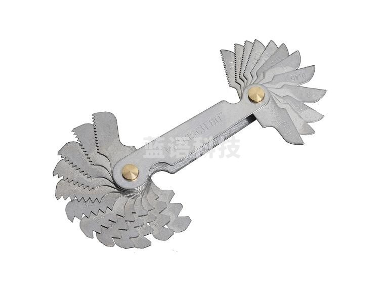 螺纹规公制60度英制螺牙规螺纹样板规测牙距的尺量纹量丝测量工具