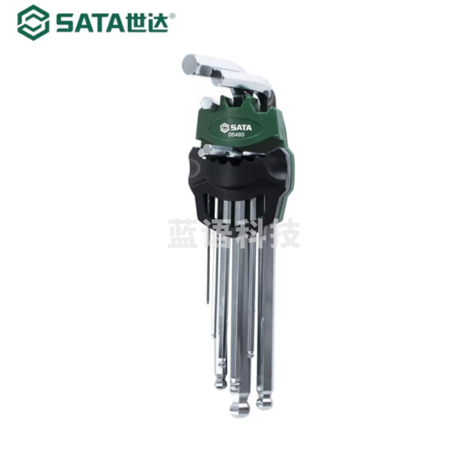 世达 05485内六角扳手便携式套装螺丝刀 9件加长球头内六角组套