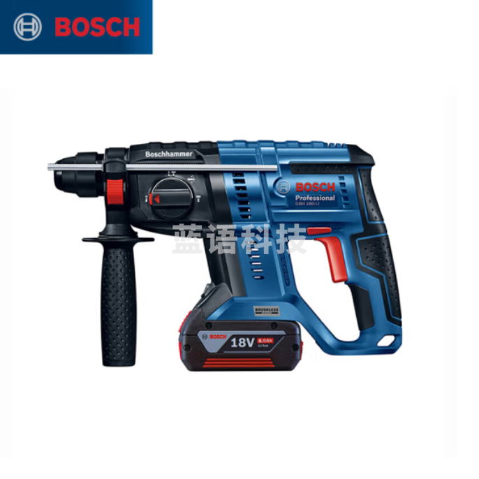 博世 GBH 180-LI 18V 双锂电无刷多功能充电式电锤电钻冲击钻 5.0Ah电池*2块