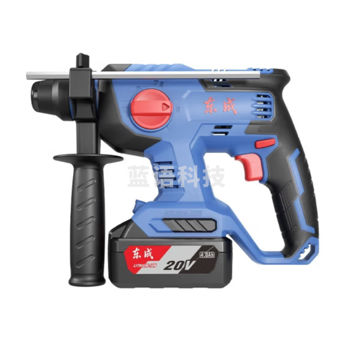 东成 DCZC22B 充电式无刷电锤20V4.0Ah 双电池 冲击钻电钻电镐三用