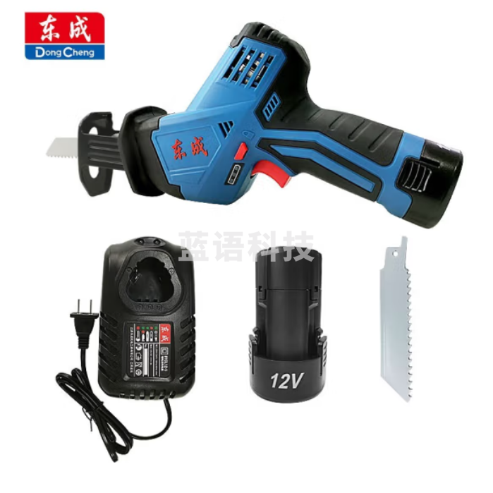 东成 DCJF15E 锂电马刀锯 双电版 充电式电锯往复锯 12V