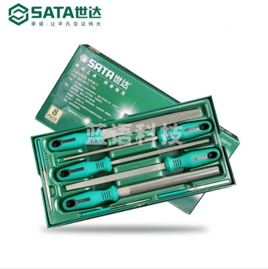 世达  锉刀 8件中齿平挫半圆锉尖头方锉平头扁锉套装  09910