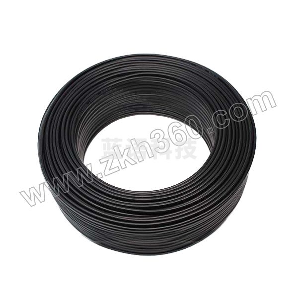 QIFAN/起帆 铜芯聚氯乙烯绝缘聚氯乙烯护套软电线 RVV-300/500V-2×4 护套黑色 100m【软线】 1卷