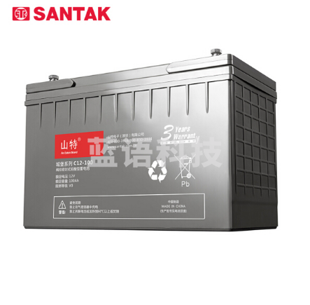 山特（SANTAK）C12-100AH 城堡系列电池免维护UPS不间断电源机房服务器专用阀控式铅酸蓄电池