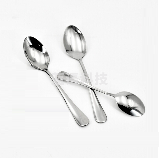 不锈钢勺子 加长西餐勺 汤勺儿童饭勺 长约15cm
