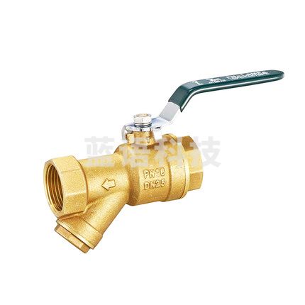 巨联（JULIAN）铜球阀过滤器  25  Y型一体铜阀门