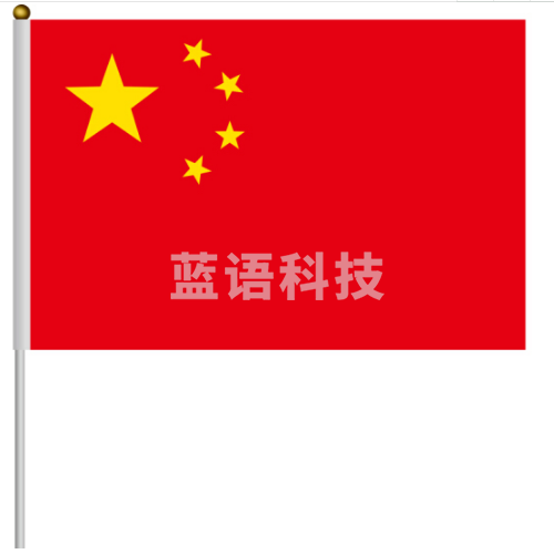 斯图 中国国旗  7号   20*30cm   手摇小旗  五星红旗  10面/包