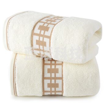 孚日洁玉 JY-1490F 34*76cm 亲肤强吸水赛络纺岁月静好纯棉毛巾 （单位：条）