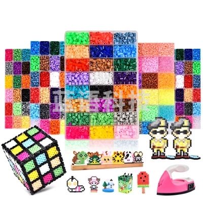 拼拼豆豆套装拼豆豆融合豆2.6mm拼豆手工diy拼图