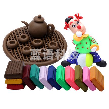 diy创意手工制作软陶泥粘土彩泥土雕塑陶艺泥