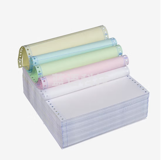 飞毛腿电打纸241*279 三彩（白红黄） 三分 不撕边 1200页