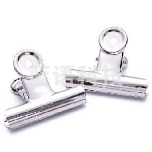 得力 76mm票夹 6只装 夹纸厚度40mm 9521 铁票夹