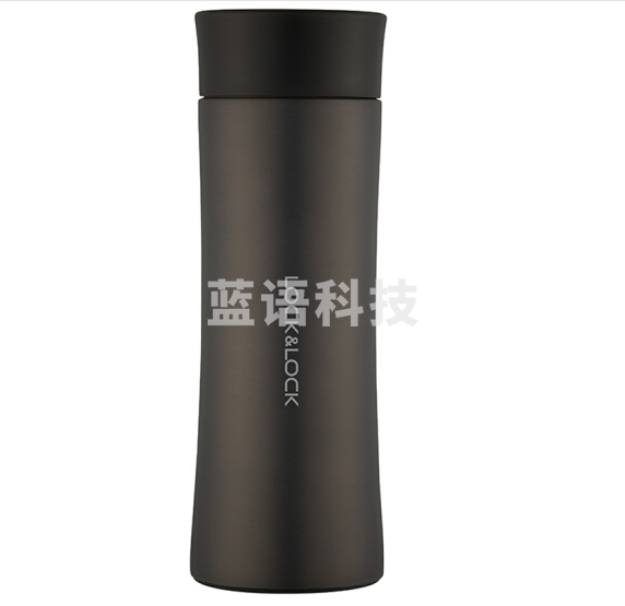 乐扣乐扣 LHC4028B掌心马克杯商务杯400ML黑色 保温杯 杯子