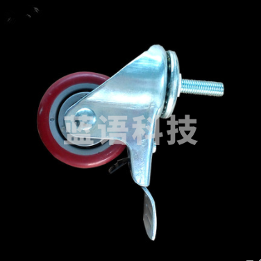 铝型材带丝杆脚轮 万向 带刹车 3寸