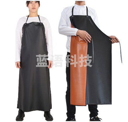 黑色PVC防水防油加厚围裙（十件起订）