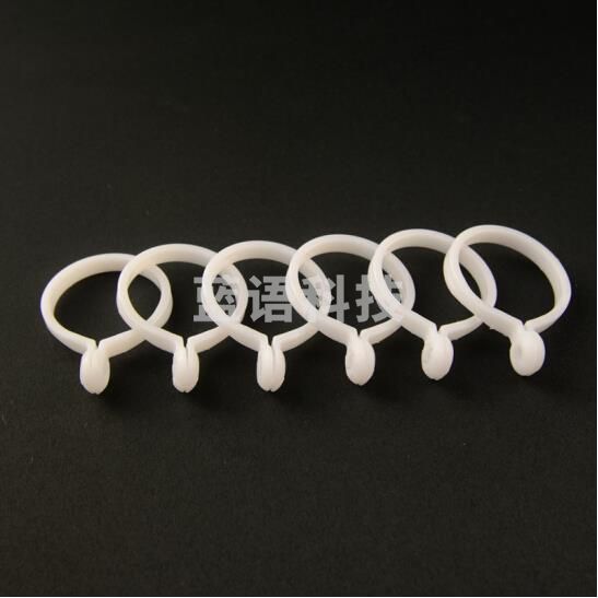 窗帘环 纳米静音圈挂钩 窗帘开口吊环 浴帘环 本白色  100个起订