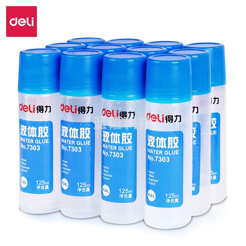得力7303液体胶(无色)(瓶)