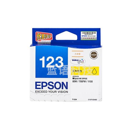 爱普生（EPSON） T1234 黄色墨盒（适用ME100 80W 700fw机型）DD