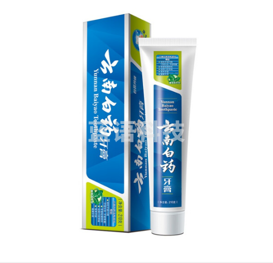 云南白药  牙膏 210g (薄荷清爽型)
