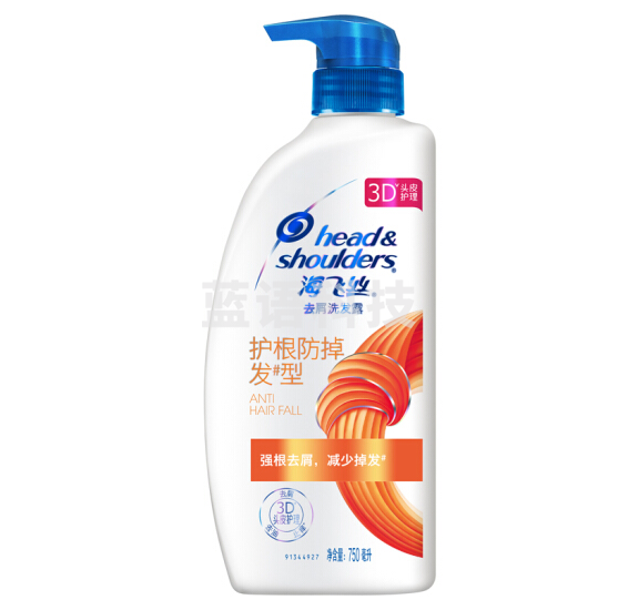 海飞丝洗发水家庭装750ml护根防掉发型洗发露
