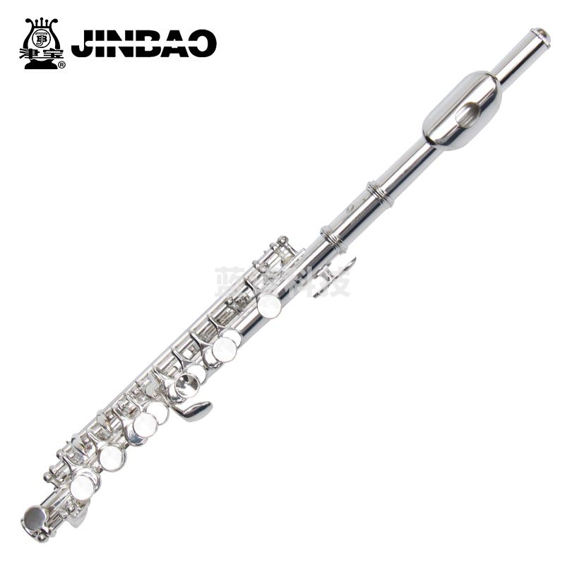 津宝JBPC-770S 初学者入门C调短笛乐器 白铜镀银 西洋短款笛子