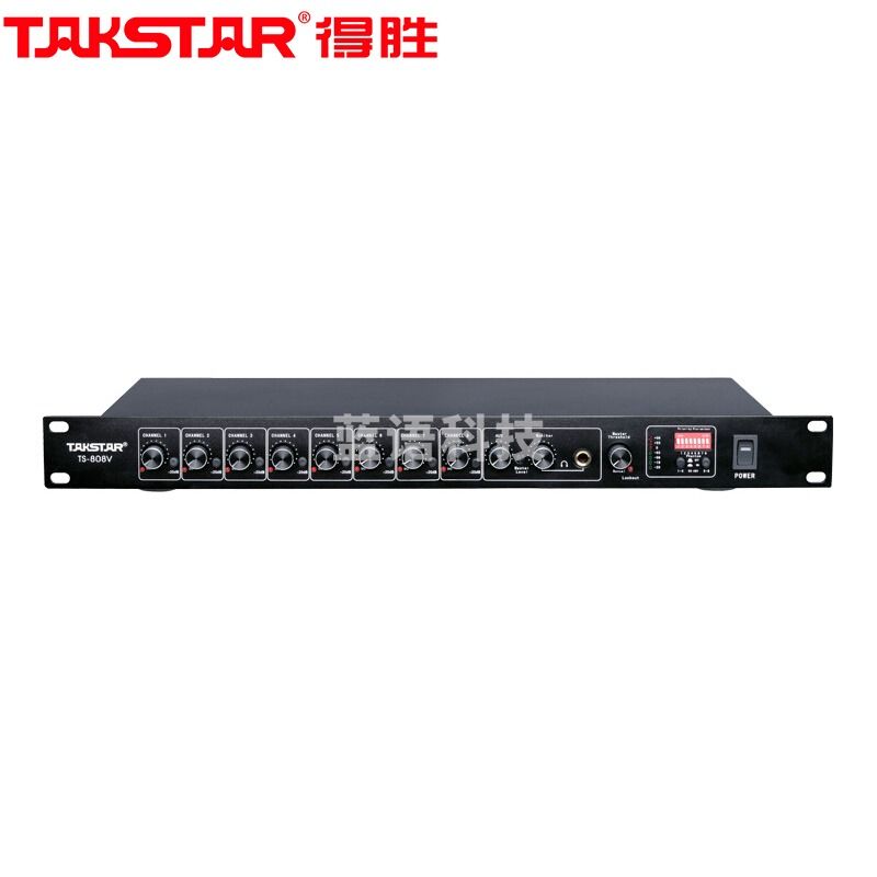 得胜 (TAKSTAR) TS-808V 八路智能混音器 黑色 计价单位:台TJRRSFYJD202302271834104