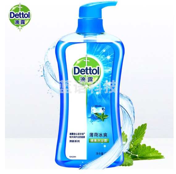 滴露 950g 健康沐浴露薄荷冰爽身体沐浴乳沐浴液