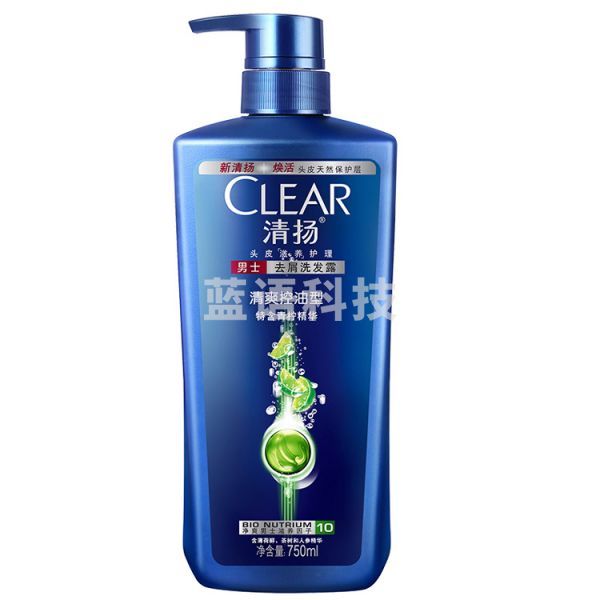 清扬男士清爽控油型洗发露