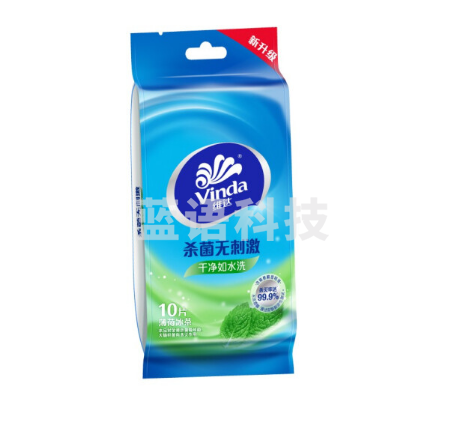 维达 VW1001杀菌无刺激薄荷冰茶 独立装湿巾 10片/包