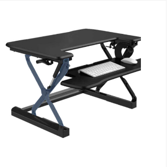 乐歌(Loctek)M9M居家办公学习游戏升降台坐站交替书桌升降桌子站立办公电脑桌折叠桌笔记本显示器支架雅黑
