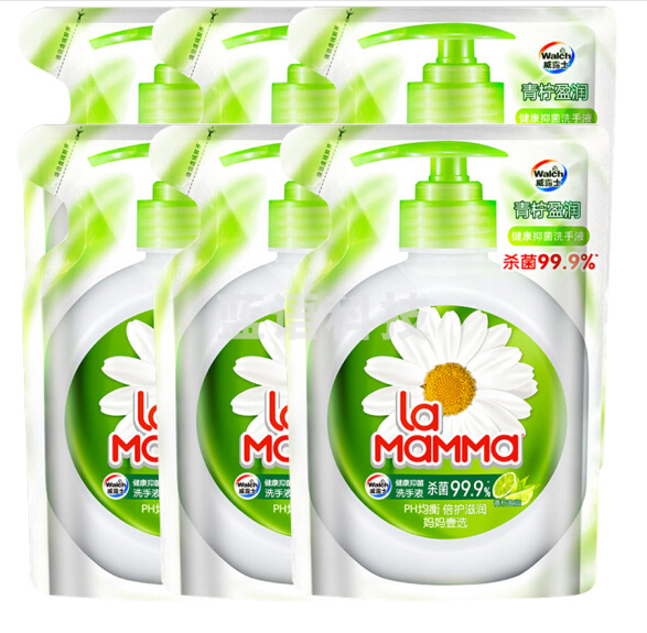 威露士  525ml 袋装 健康抑菌 青柠盈润洗手液青柠盈润 12袋