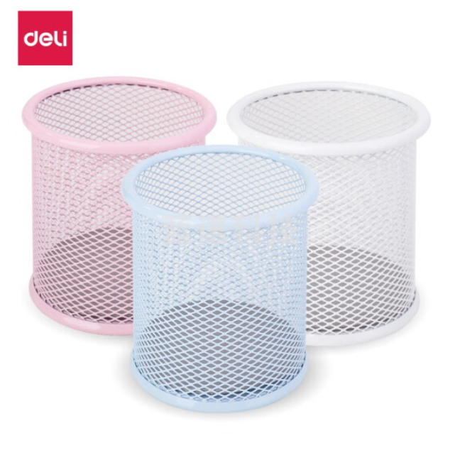 得力 9153 优酷笔筒（91*98mm）混色